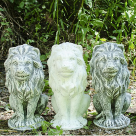 Скульптура садовая "Лев малыш" Художественная покраска