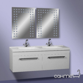 Подвесная тумба под раковину СанСервис Двойная 150 белый