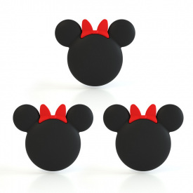 Ограничитель от удара о стену Baby Safety Микки 3 шт Черный