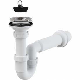 Сифон для мойки Alcaplast пластик, белый (A464-DN50)