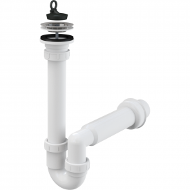 Сифон для мойки Alcaplast пластик, белый (A800-DN40)