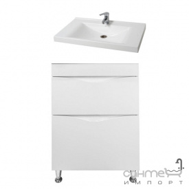 Напольная тумба под раковину СанСервис Smile 65 Элит белая