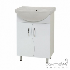 Тумба под раковину СанСервис Лотос 55-XB (Solas 56) белый