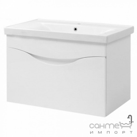 Подвесная тумба под раковину СанСервис Smile 70 Sava белая