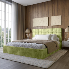 Двуспальная кровать Lion Пикси Silk 201 Фисташковый 160x200 см (Lion-044275) Запорожье