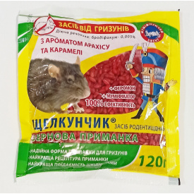 Родентицид Насіння країни Лускунчик зерно червоне 120 г