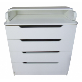 Комод пеленальний Багет (плюс) МАКСІ МЕБЛІ Білий гладкий (5102823)