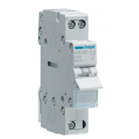 Переключатель Hager SFB125 I-0-II 1P 25А/230В 1м