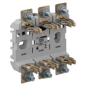 Держатель ножевых предохранителей 3P NHU-00 DINx3S Kombi 160A 690В Italweber (2503210)