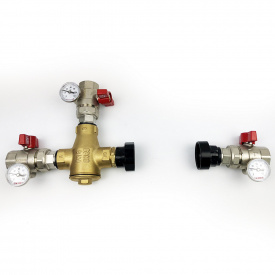 Термозмішувальний вузол Kvant Labaratory LADOMIX 25 65°C Dn25 1" 40 кВт (Без насоса)