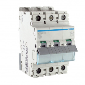 Электрический автомат NCN332 (3р,С,32А) Hager