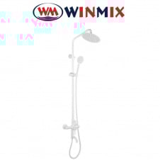 Душова колона Winmix SUS-009-J White зі змішувачем з нержавіючої сталі SUS304, Білий