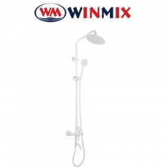 Душова колона Winmix SUS-009-J White зі змішувачем з нержавіючої сталі SUS304, Білий Михайлівка