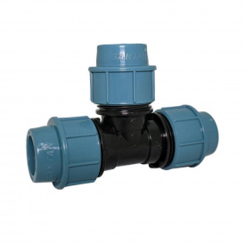 Тройник компрессионный Santan 40х40х40