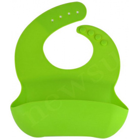 Слюнявчик силиконовый 2Life Y7 30х24 см Зеленый (vol-9733)