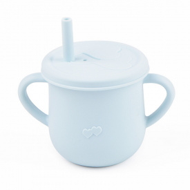 Поильник-непроливайка силиконовый контейнер для снеков 2Life Y5 200 мл Голубой (vol-10059)