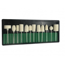 Набор войлочных насадок Newton 12 шт в кейсе