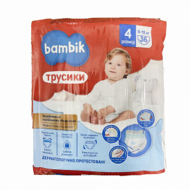 Дитячі підгузки-трусики Bambik 4 Maxi 9-15 кг 36 шт
