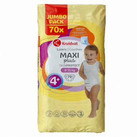 Дитячі підгузки Kruidvat Jumbo Pack 4+ 9-15 кг 70 шт