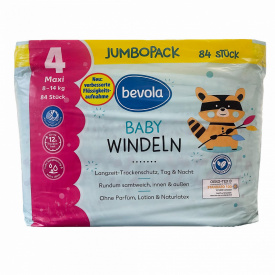 Підгузки Bevola Jumbopack Baby 4 Maxi 8-14 кг 84 шт