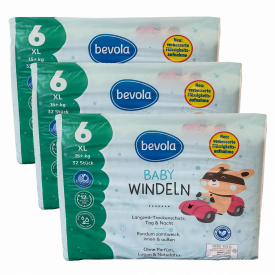 Підгузки Bevola Baby 6 XL 15+ кг 96 шт
