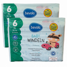 Підгузки Bevola Baby 6 XL 15+ кг 64 шт