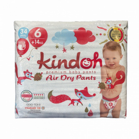 Підгузки-трусики Kindoh Premium 6 14+ кг 34 шт