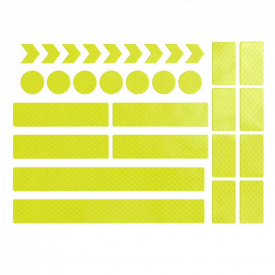 Набор светоотражающих фигур для коляски и велосипедов KiDaDndy Stroller Reflective наклейки Желтый