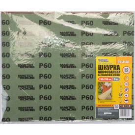 Шкірка шліфувальна MASTERTOOL GM Р 60 230*280 мм 5 шт. (08-3106)