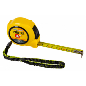 Рулетка 3 м*16 мм з автоматичним фіксатором полотна MASTERTOOL GM (68-0316)