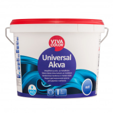 Фарба для дерева та металу Universal Akva Matt база A біла 2,7 л