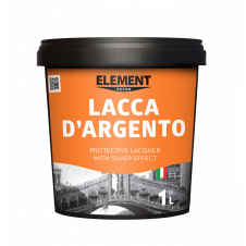 Декоративный лак Element Decor Lacca D'Argento серебро 3 л