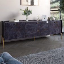 Тумба Lion Wood 180x40x50 см Бетон темний (LION-043110)