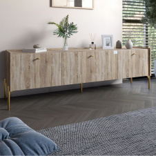Тумба Lion Wood 160x40x65 см Дуб Сонома трюфель (LION-042995)