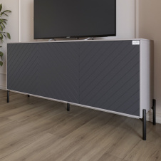 Тумба Lion Амарант 168x40x76.5 см Кашемир/Графитовый (LION-043009)