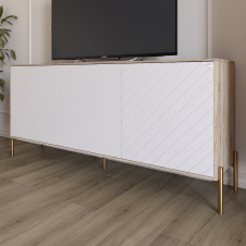 Тумба Lion Амарант 168x40x76.5 см Дуб Сонома/Білий (LION-043067)