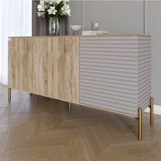 Комод Lion Грей 154x38x76.5 см Дуб Сонома трюфель/Кашемир (LION-041871)