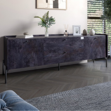 Тумба Lion Wood 180x40x50 см Бетон темний (LION-043124)