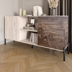 Комод Lion Грей 154x38x76.5 см Самоа Дымчатый/Дерево (LION-042771) Киев