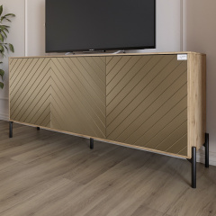 Тумба Lion Амарант 168x40x76.5 см Дуб Аппалачі/Перламутровий металік (LION-043033) Житомир