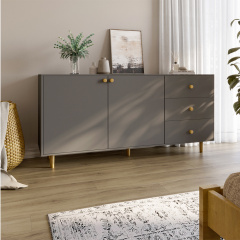 Комод Lion Х'юге-5 158.5x39x77 см Антрацит (LION-041099) Веселе