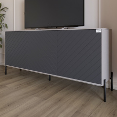 Тумба Lion Амарант 168x40x76.5 см Кашемир/Графитовый (LION-043009) Запорожье