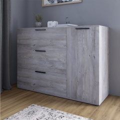 Комод Lion Краш 120x43x86 см Шварцвальд (LION-044143) Полтава