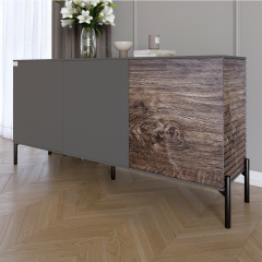 Комод Lion Грей 154x38x76.5 см Антрацит/Дерево (LION-041773) Чернігів