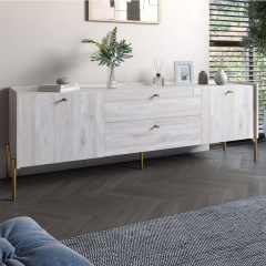 Тумба Lion Wood 180x40x50 см Самоа Димчастий (LION-043120) Буча