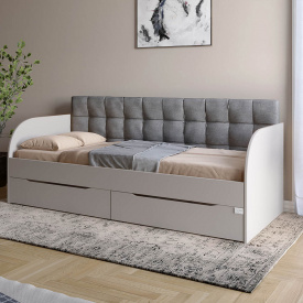 Односпальне ліжко Lion Л-7 Лілі-95 90x200 см Кашемір (LION-041095)