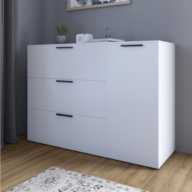 Комод Lion Краш 120x43x86 см Нимфея Альба (LION-044150)
