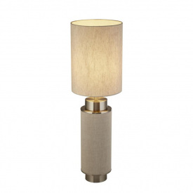 Настольная лампа Searchlight Flask 22x72 см Никель-бежевый (SeEU59041SN)