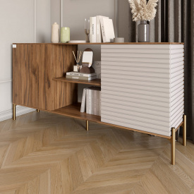 Комод Lion Грей 154x38x76.5 см Дуб Ліворно/Кашемір (LION-042899)