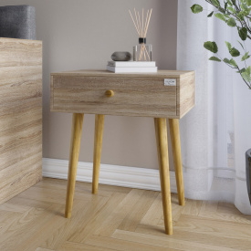 Тумба приліжкова Lion Х'юге-4 45x33x51 см Дуб Сонома трюфель (LION-041023)